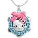 Hello Kitty Blue Tambourine Necklace with Real Jingle Bells!