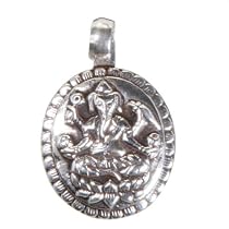Hindu Jewelry: Sterling Silver Ganesha Pendant
From Ganesh Mall
