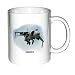 Military Aircraft Print Coffee Mug with image of a HARRIER 'Jump Jet'