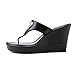BCBGeneration Quiz Wedge Sandals - Black