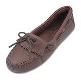 Moosehide Driving Minnetonka Moccasin in Chocolate Womens