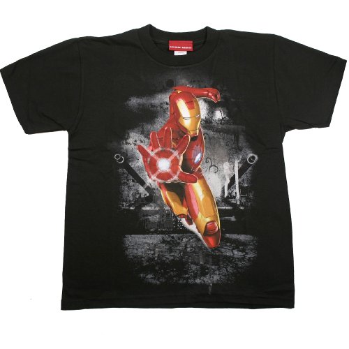  MARVEL IRON MAN "TANK THEORY" Licensed Black Boys/Youth Tee
