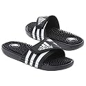 adidas Women's adissage Slide, Black/Black/White, 6 M