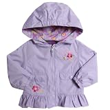 Pink Platinum infant Girls (12-24 mo) hooded all weather lined jacket - lilac