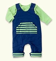 2 Piece Pure Cotton Reversible Dungaree Outfit