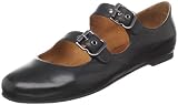 Gentle Souls Women's Double Bet Mary-Jane Flat,Black,9 M US