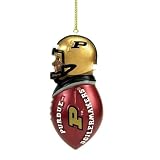 Purdue Boilermakers NCAA Team Tackler Player Ornament (3 African American)