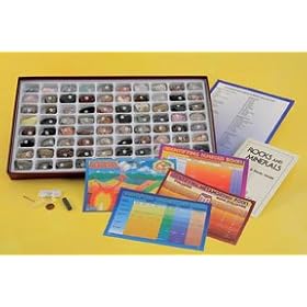Earth Science Collection;75 Number-coded rocks and minerals; 1.25 x 0.75 in.