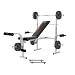 Hammer Hantelbank Bermuda inklusive 25 kg Gewichte