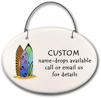 Disk ornament 3"x4" Surfbords ____CUSTOM