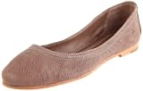 FRYE Women's Carson String Ballet Flat,Grey,6.5 M US