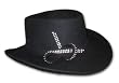 Felt Gambler with Rhinestone Accent in Red or Black