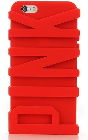 For iPhone 5S/5 Case,TRIFORCE LU 3D PINK Letter Soft Silicone Case for iPhone 5S/5 (red)