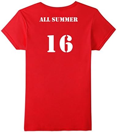 Women's All Summer 16 Drake T-Shirt XL Red