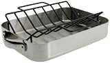 Gordon Ramsay by Royal Doulton Stainless-Steel 14-Inch-By-11-Inch Roaster with V Rack