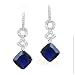 STUDIO 925: *PRINCESS DAPHNE MONTANA SAPPHIRE CZ EARRINGS*