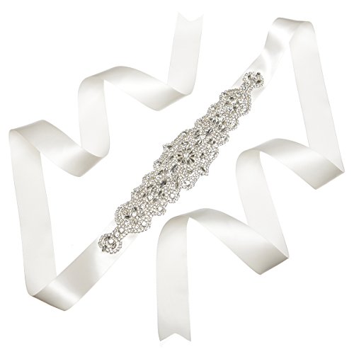 Remedios Rhinestone Sash Belt for Wedding Party Prom Evening Dresses