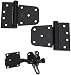 Tools & Hardware : Stanley Home Designs 824342 Self Closing Gate Kit Black
