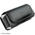 Black Horizontal Leather Pouch For LG VX10000 Voyager VX-10000 Phone Case Cover with Belt Clip Magnetic Closing