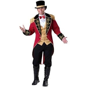 InCharacter Costumes, LLC Ringmaster, Red Gold/Black, Large