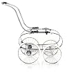 Inglesina Classica Stroller Frame with Basket, Chrome and Blue