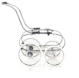 Inglesina Classica Stroller Frame with Basket, Chrome and Blue