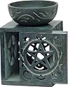 OIL Burner - Soapstone Sliding Door Pentacle 4.5in (Set of 3)