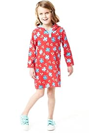 Cotton Rich Hooded Butterfly Print Towelling Top