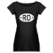 Romania Intl Oval Maternity Dark T-Shirt