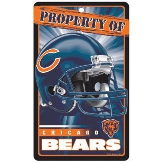 Chicago Bears Team Property Sign