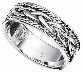 Mens Thumb Ring Hallmarked 925 Silver Sizes 7 -13 You Choose Below (11.5)