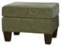 Carolina Cottage Upholstered Jacquard Ottoman, Green