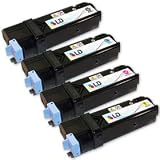 LD © Compatible Xerox Phaser 6130 Set of 4 Laser Toner Cartridges: 1 each of Black 106R01281, Cyan 106R01278, Magenta 106R01279, Yellow 106R01280