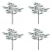 Snowy Artificial Cypress Sprays | 4 Sprays | for Indoor Decor