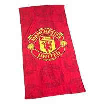 Zap Manchester United Red Shadow Crest Printed Towel