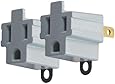 AXIS 45086 3-Prong to 2-Prong Electrical Adapter - 2 Pack