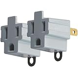 AXIS 45086 3-Prong to 2-Prong Electrical Adapter - 2 Pack