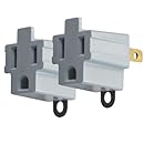 AXIS 45086 3-Prong to 2-Prong Electrical Adapter - 2 Pack