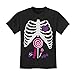 Tstars Ribcage Xray Candy Halloween Shirts for Kids Toddler Dabbing Skeleton Shirt 3T Black