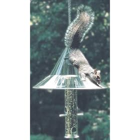 Bird Feeder, Squirrel Away Mandarin Pole Baffle
