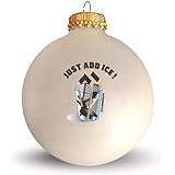 Glass Ornament - Hockey Just Add Ice