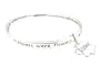 Bracelet - B164 - Bangle Style Engraved With Sister Poem ~ "If Sisters Were Flowers, I'd Still Pick You..." ~ Silver Tone Metal (68mm)