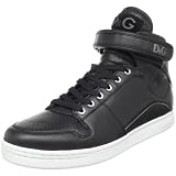 D&G Dolce & Gabbana Men's DU1489 E7096 High Velcro Top Lace Sneaker
