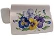 Indispensable - The Wonderful Toothpaste Dispenser, Porcelain Pansy Bouquet