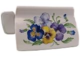 Indispensable - The Wonderful Toothpaste Dispenser, Porcelain Pansy Bouquet
