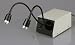 2 Large Bulb LED Microscope Dual Gooseneck Lights