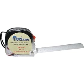 Braille Steel Tape Measure 25 Foot