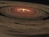 This Artist's Concept Shows a Brown Dwarf Surrounded by a Swirling Disk of Planet-Building Dust Art Photographic Poster Print by Stocktrek Images, 56x42