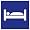 Street & Traffic Sign Wall Decals - Blue Hotel, Motel Sign - 12 inch Removable Graphics (4 same)