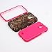 S4 Case, Galaxy s4 Case Camo, MagicSky Plastic + TPU Tuff Dual Layer Hybrid Pine Tree Pattern Case Cover for Samsung Galaxy S4 IV i9500 - 1 Pack - Retail Packaging - Hot Pink